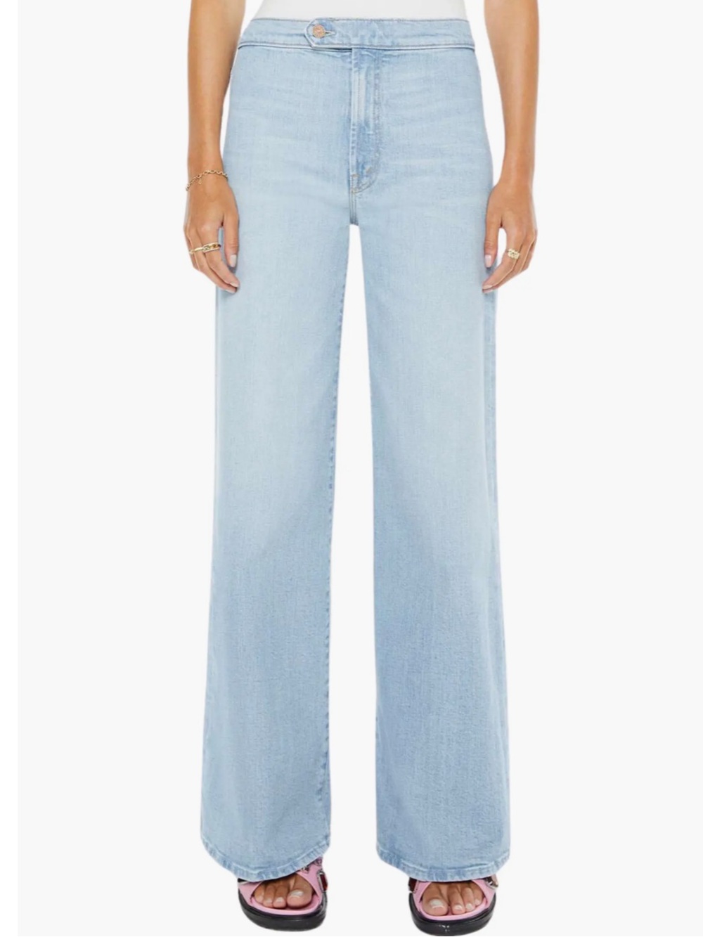 Mother The Tab Roller Skimp Wide Leg Jeans